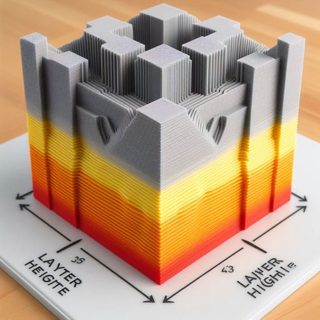 Laaghoogte 3D printen